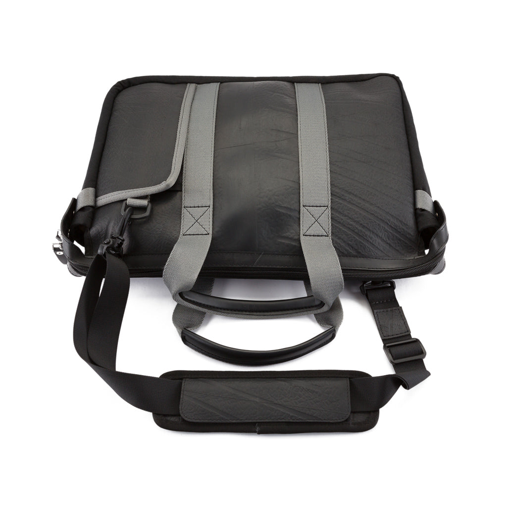 Nebula Recycled Inner Tube Padded Vegan Laptop Bag by Paguro Upcycle