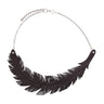 Angel Inner Tube Feather Necklace by Paguro Upcycle