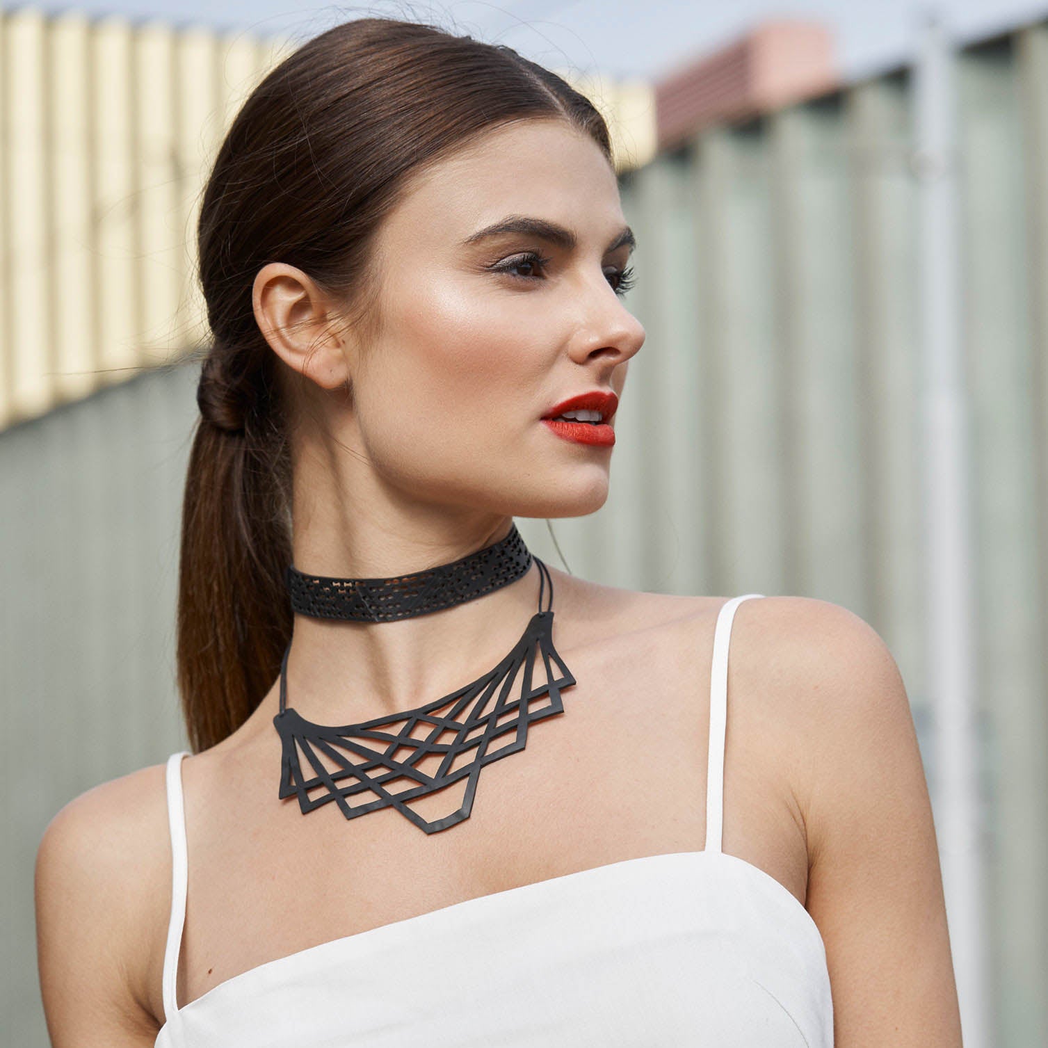 Origami Inner Tube Necklace by Paguro Upcycle