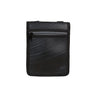 Paguro Upcycle black recycled rubber handbag with front zippered pocket and compact design