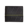 Paguro Upcycle vegan wallet made from inner tube with textured black surface and green stripe